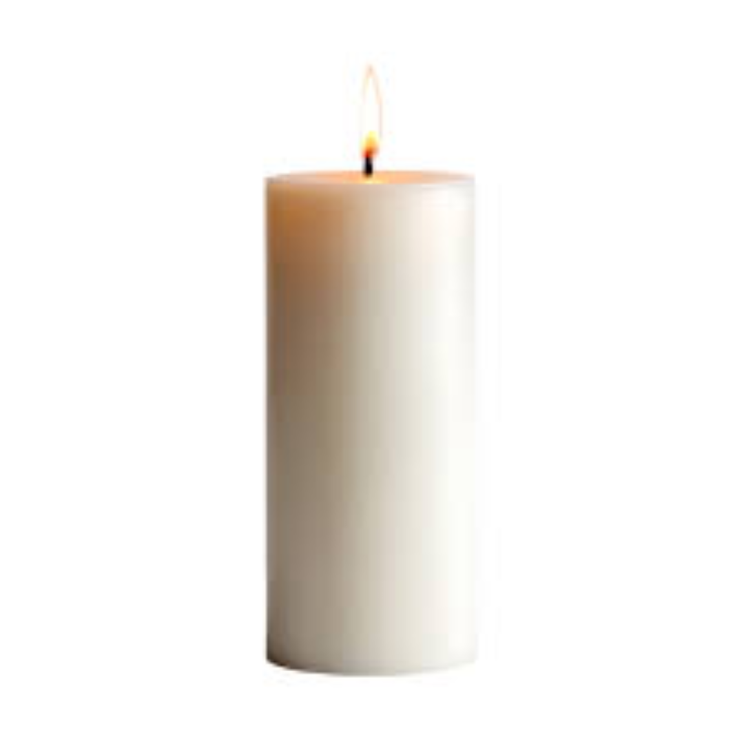 HILTON LARGE CANDLE WHITE